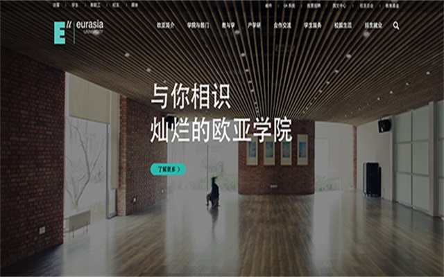 欧亚学院网站建设