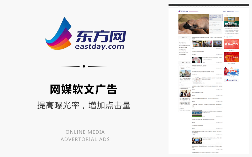 网媒软文广告：东方网财经