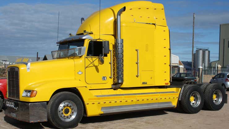Image for These Popular Semi Trucks Have Headlights From An Unlikely Source: The Mercedes-Benz E-Class