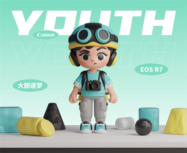 佳能“青春专微”IP形象设计